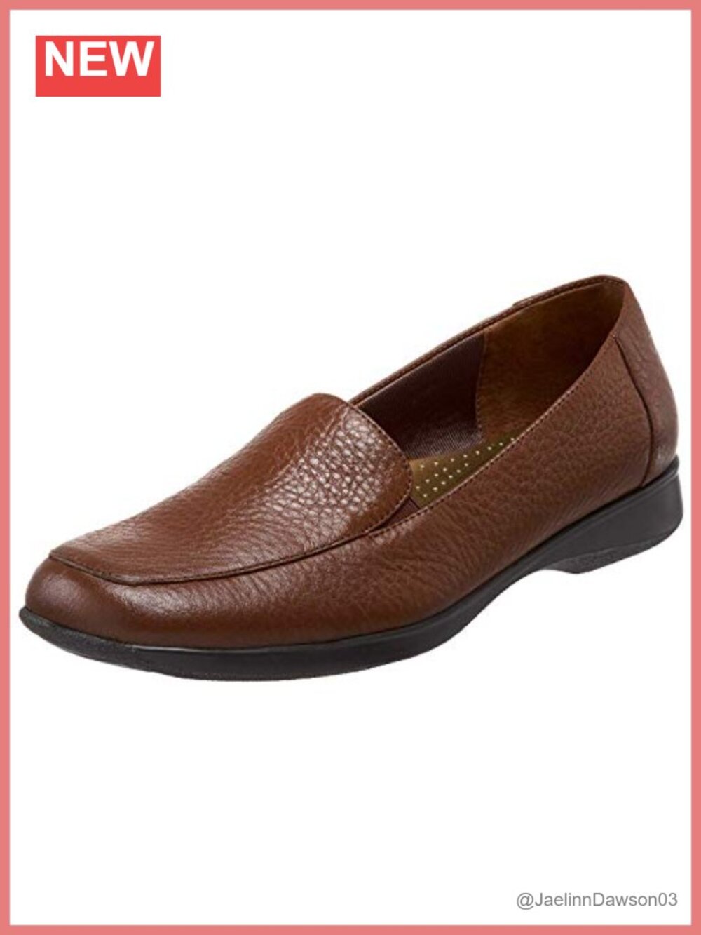 Women's Leather Loafers Slip-On Flats Comfortable Casual